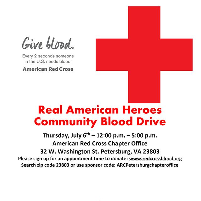 Give Blood July 6th Big Cross Flyer 640