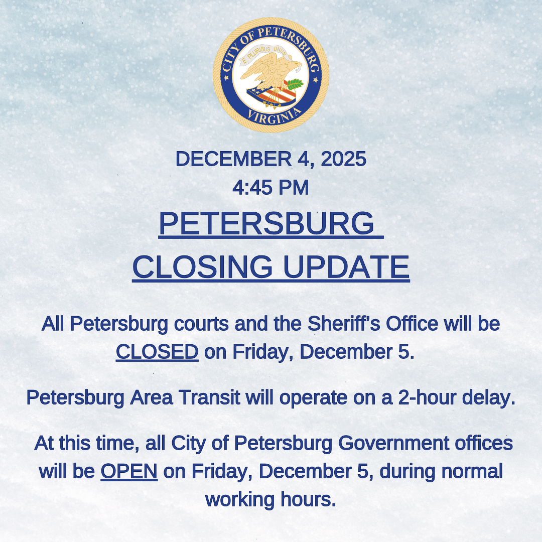 Petersburg Closing update
