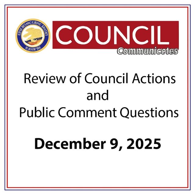 Council Communicates 640 12 9 2025 with border