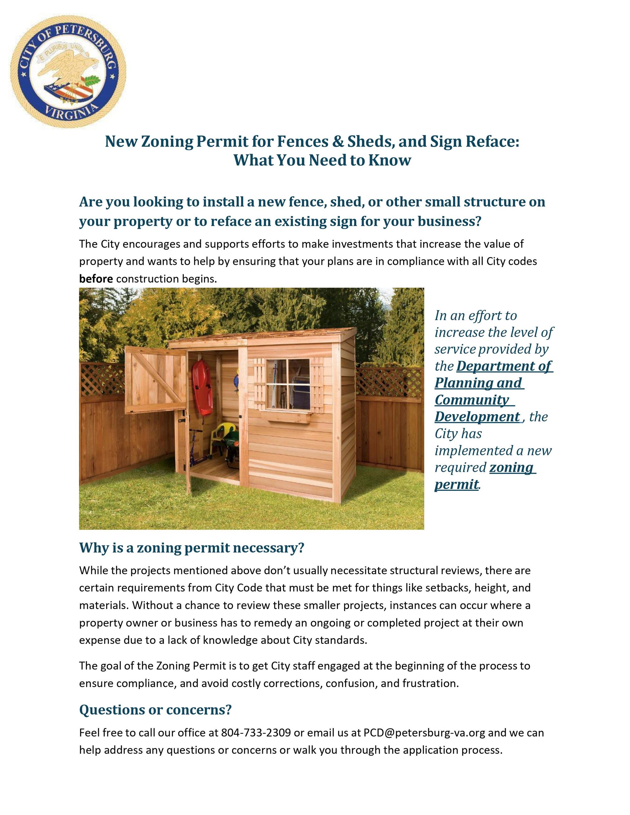 Zoning Permit Flyer