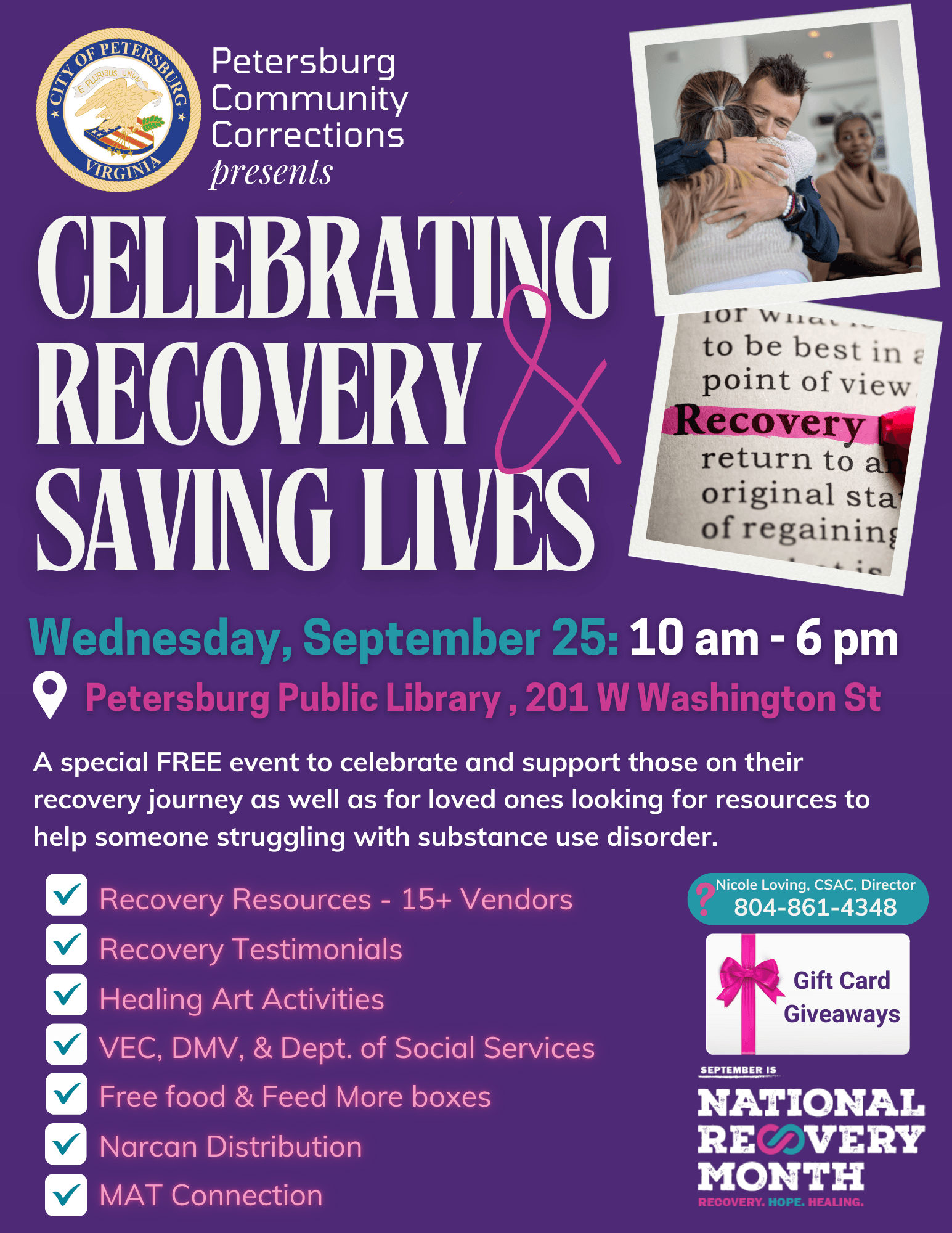 Recovery Event 9.25.24