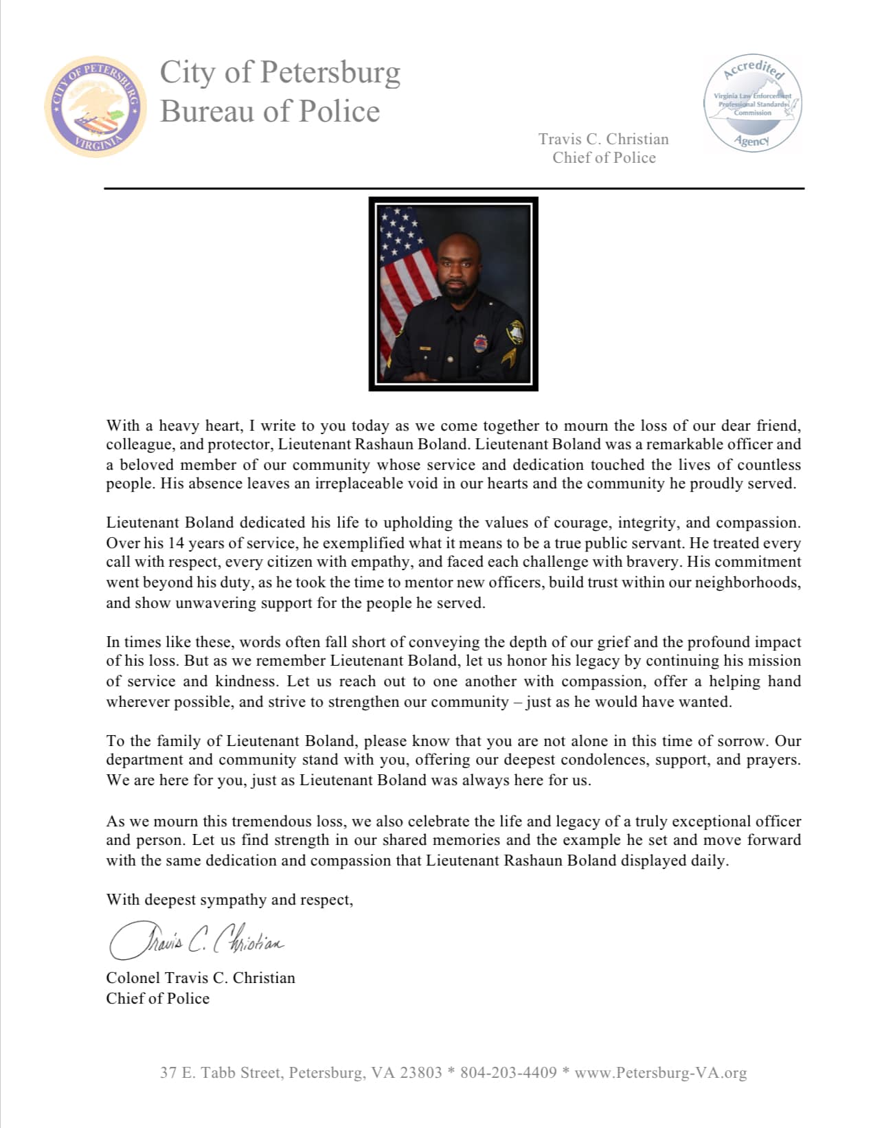 Chief Christian Message