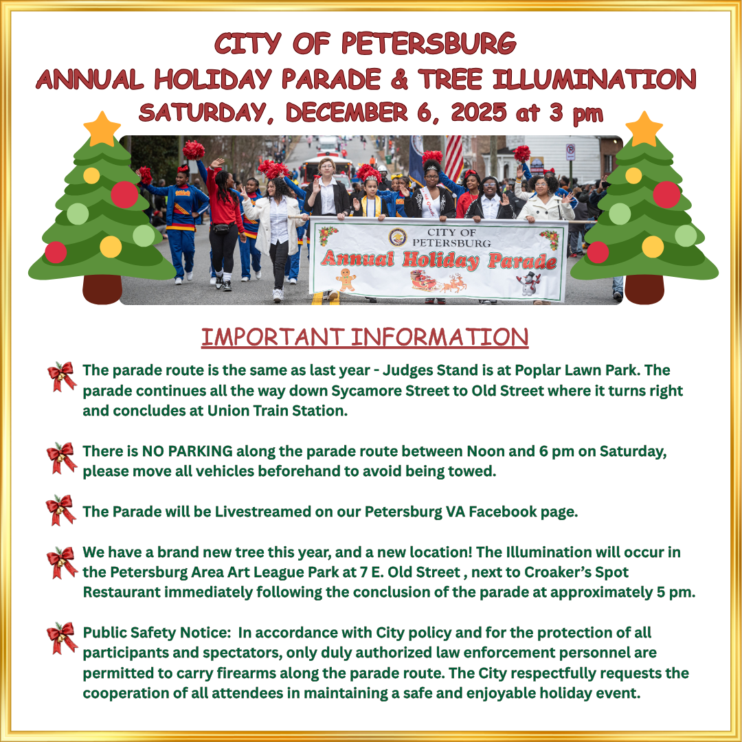 Parade Information 2025 notice